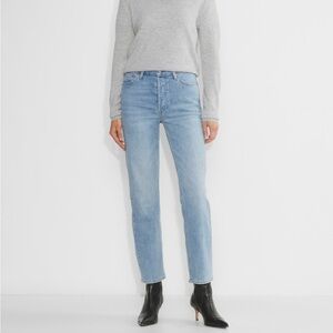 Classic Aritzia Denim Forum Blue Straight Leg Jeans